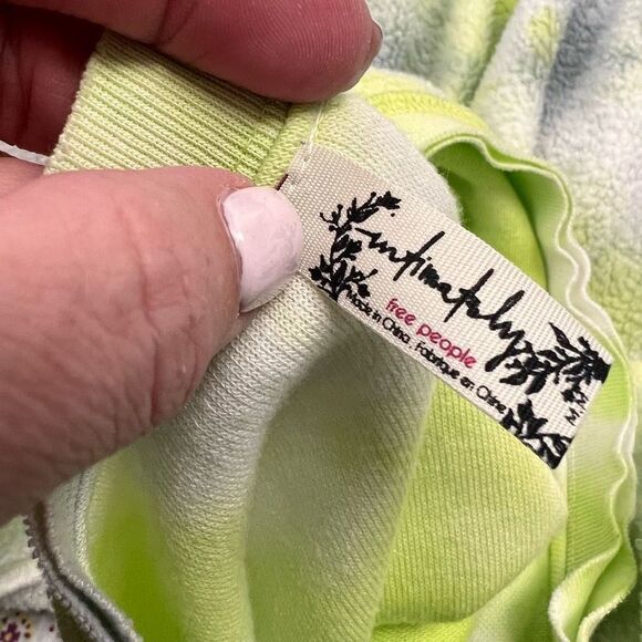 Free People Kelly washed fleece top M sweatshirt - Picture 5 of 6